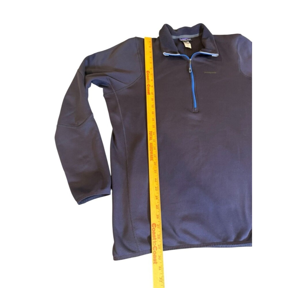 Patagonia Polartec Power Dry 1/4 Zip Pullover Mens XL Blue Performance Fleece - Picture 4 of 12